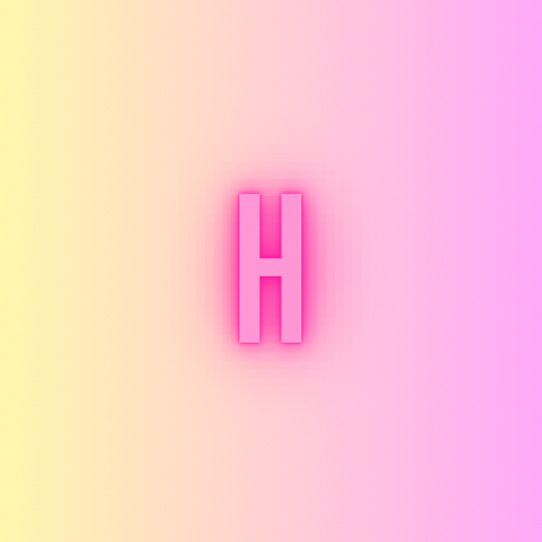 Resin Letter H