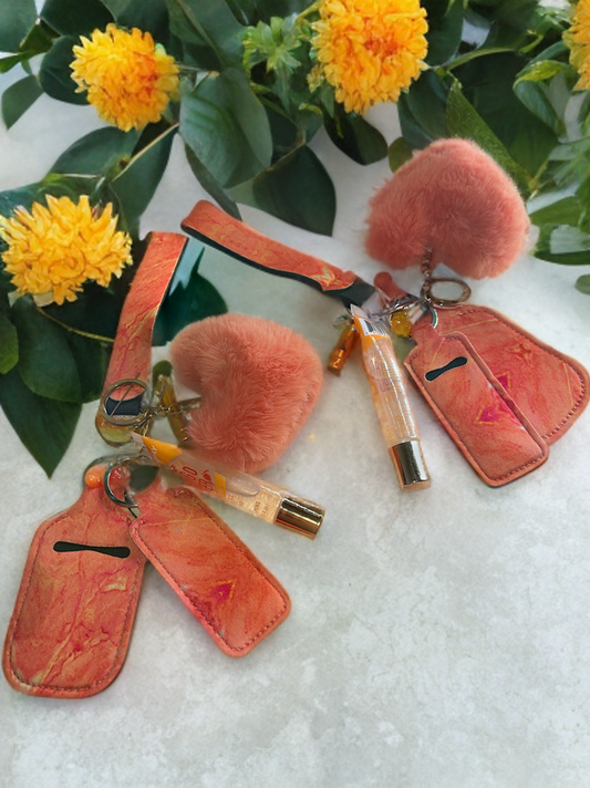 Orange creamsicle keychain