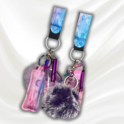 Cotton candy keychain